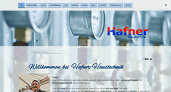 Desktop Screenshot of hafner-haustechnik.com
